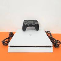 PS4 Slim Bianca + DualShock Originale – PERFETTA