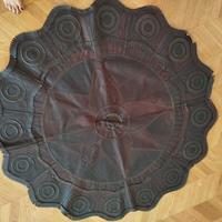 Tappeto rotondo cuoio