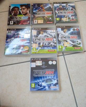 PES per PS3 - Lotto dal 2008 al 2014