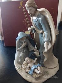 Presepe sacra famiglia in ceramica