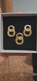 Set anello regolabile e orecchini