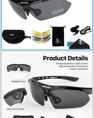 Occhiali Runner Ciclismo sport NUOVI