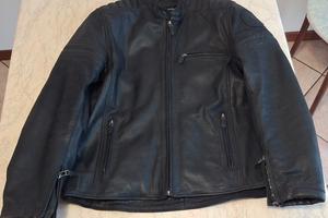 Giacca moto uomo in pelle Clover taglia 52