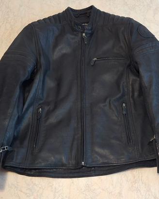Giacca moto uomo in pelle Clover taglia 52