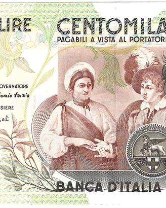 Repubblica Italiana - 100.000 L Caravaggio (nuovo)