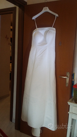Abito sposa bianco tg 48 + scarpe 39