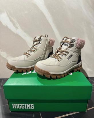 Scarponcini bambino Higgins beige con pelliccia tg