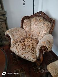 ARREDI STILE BAROCCO -DIVANO-POLTRONE-TAVOLINO