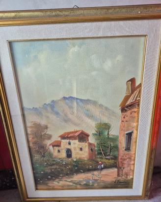 2 dipinti olio su tela 50x70 incorniciati
