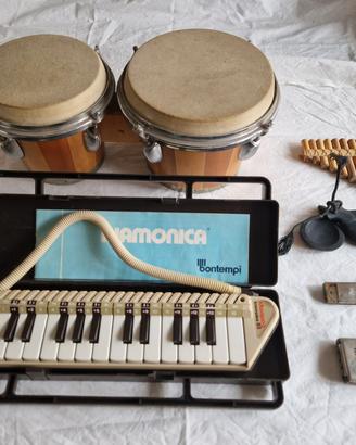 Lotto strumenti musicali base, ideali per bambini