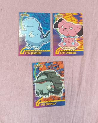 set 3 carte Pokémon 