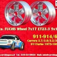 2 pz cerchi Porsche Fuchs 7x17 ET23.3 5x130