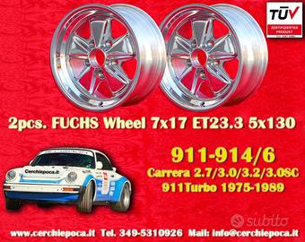 2 pz cerchi Porsche Fuchs 7x17 ET23.3 5x130