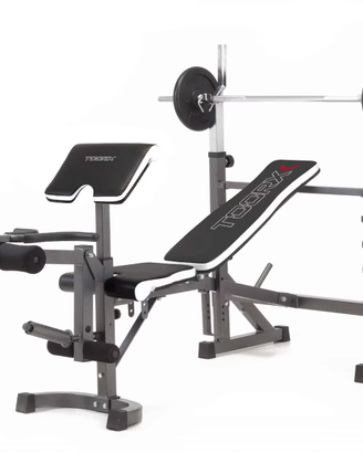 PANCA MULTIUSO TOORX WBX-90 + bilanciere + pesi