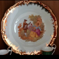 Piatti porcellana e oro zecchino Fragonard