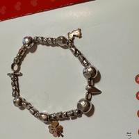 Bracciale Dodo argento e oro rosa