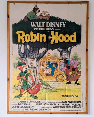Manifesto Originale Disney "Robin Hood" (1974)