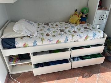 Letto ikea modello Slakt con cassetti senza difett