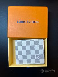 Portafoglio LV bianco a quadri