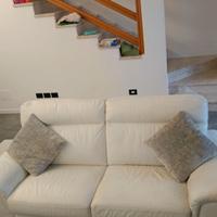 divano in pelle bianca Poltronesofà 