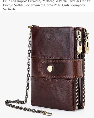 Portafoglio uomo in pelle
