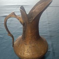 BROCCA IN OTTONE INCISA STILE ARABO ORIENTALE VINT