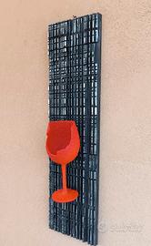 quadro moderno "calice rosso" 