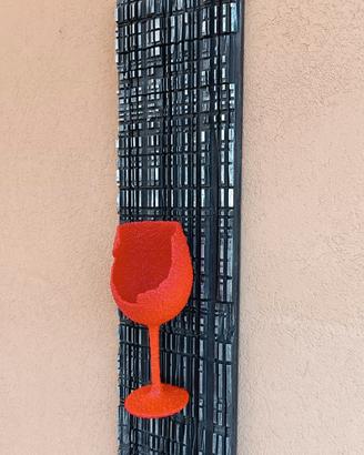 quadro moderno "calice rosso" 