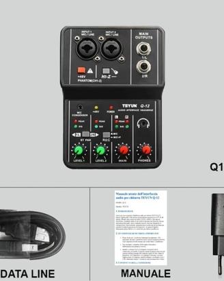 TEYUN Q12 Scheda Audio per Registrazione Computer