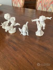 Hutschenreuther 3 putti Karl Tutter in porcellana