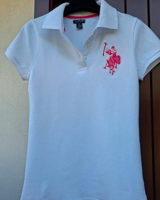 👕 Polo Donna U.S. Polo Assn. - Bianca e Rosa