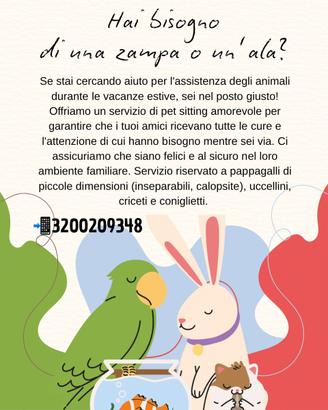 Pet sitting piccoli animali