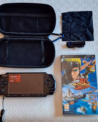 PSP+gioco+camera+custodia+memory card