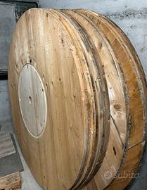 Tavolo rotondo da bobine