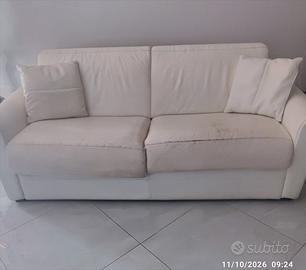 divano letto in pelle misura  1.90 metri