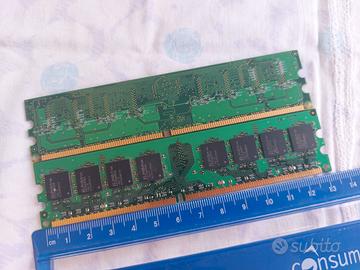 Ram 1 GB KVR667D2N5/1G e 1RX8PC2-5300U-555-12-ZZ