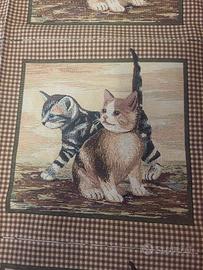 Tessuto gobelin gatti