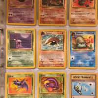 Lotto carte pokemon fossil