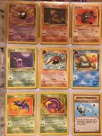Lotto carte pokemon fossil