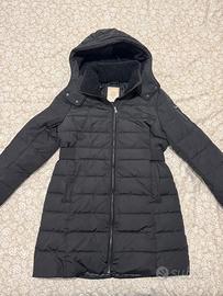 Piumino lungo ESPRIT nero con cappuccio