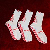 3 paia di soxpro bianchi e rossi nuovi 🧦🔴