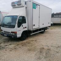 Isuzu NPR 60 ql, furgone + frigo+pedana + gangere
