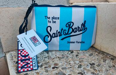 pochette MC2 saint barth righe azzurre 
