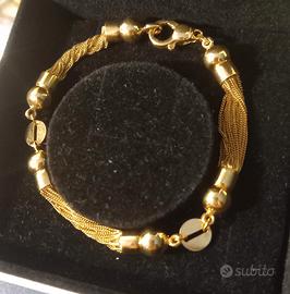 Bracciale Oro 18k 750 massiccio 15g Nicolosi 19cm