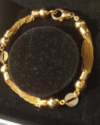 Bracciale Oro 18k 750 massiccio 15g Nicolosi 19cm