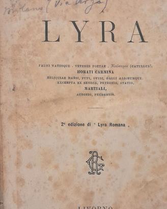 Giovanni Pascoli Lyra Romana Seconda Edizione 1899