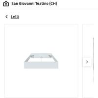 struttura letto matrimoniale 