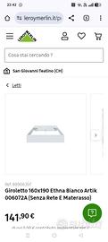 struttura letto matrimoniale 