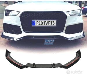 SPOILER LIP PER AUDI A7 11-15 LOOK RS7 NERO