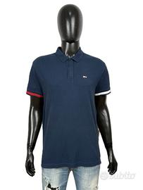 Polo Uomo Tommy Hilfiger Maglia Blu Taglia L